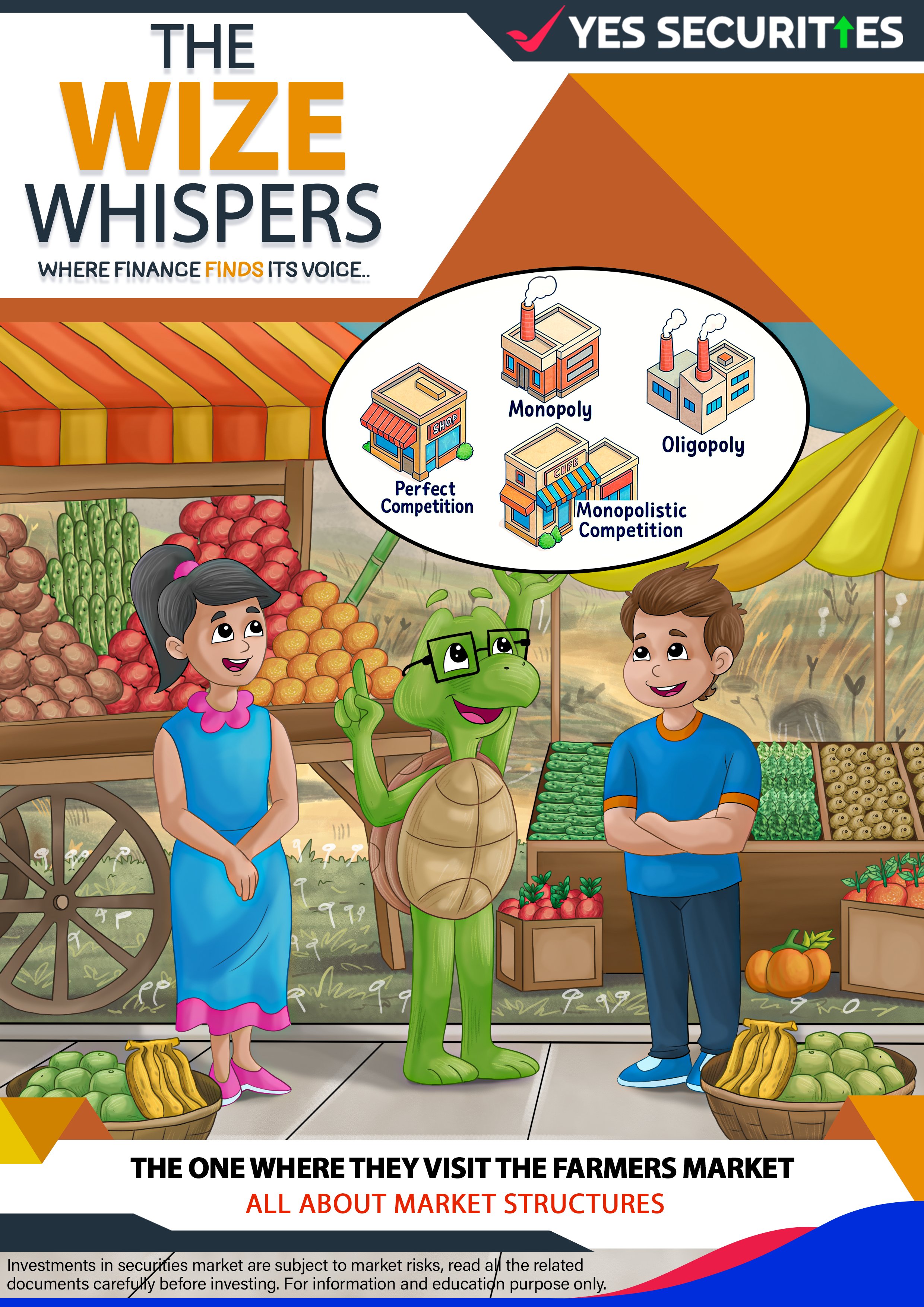 Financial literacy comic for kids with Market Structures 
