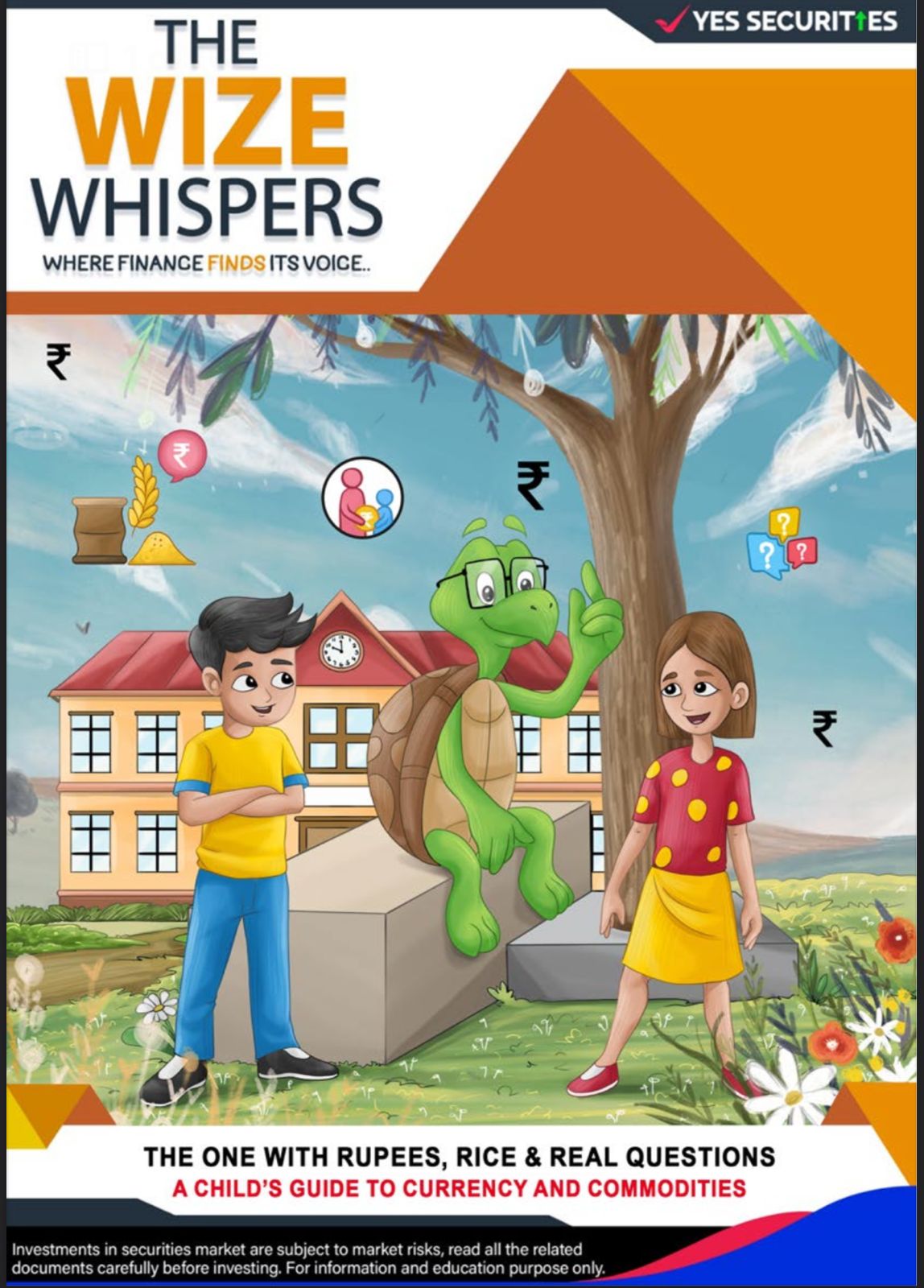 Financial literacy comic for kids with Currency and Commodities 